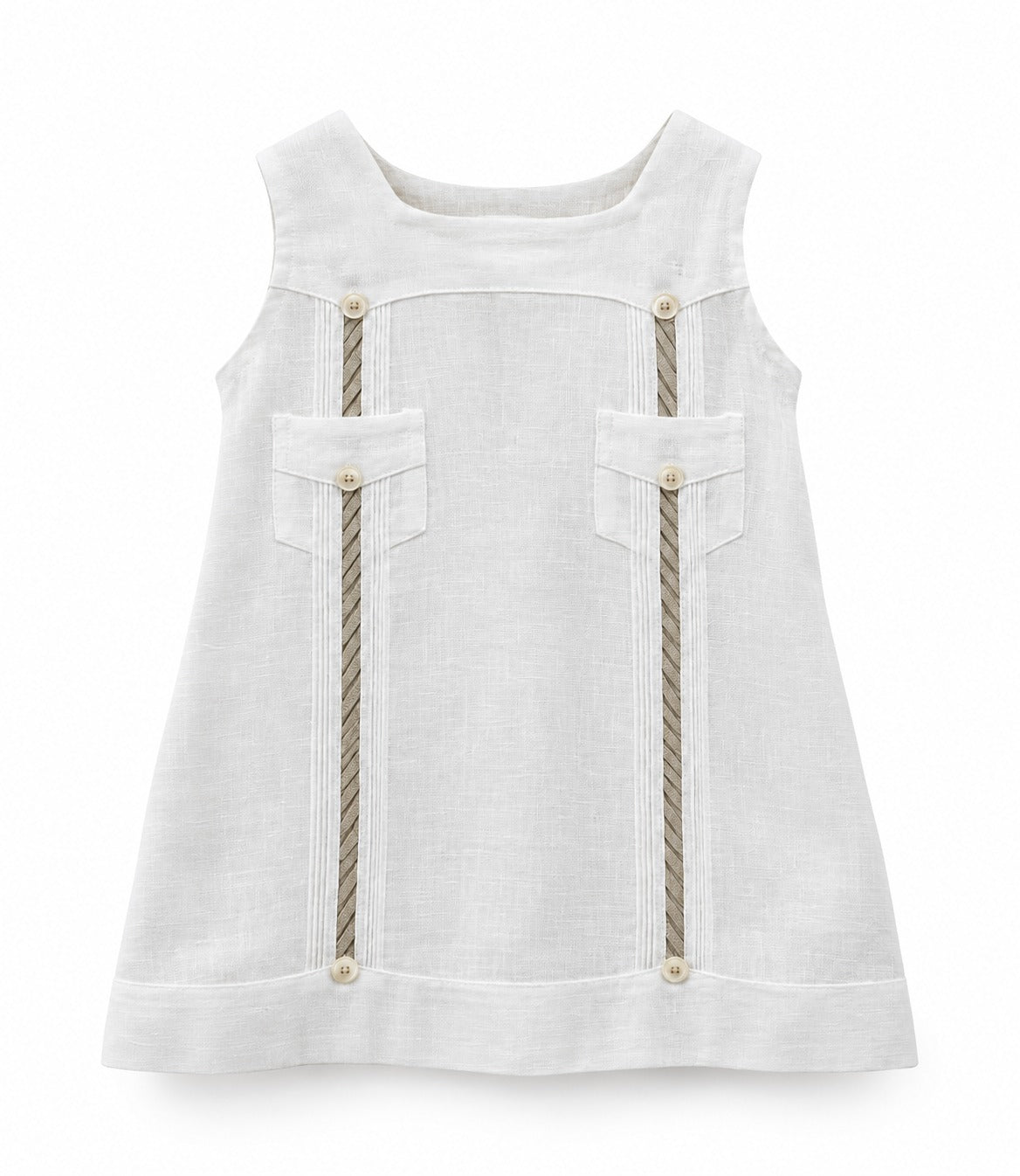 Vestido bebé guayabera Cádiz modelo Bilbao