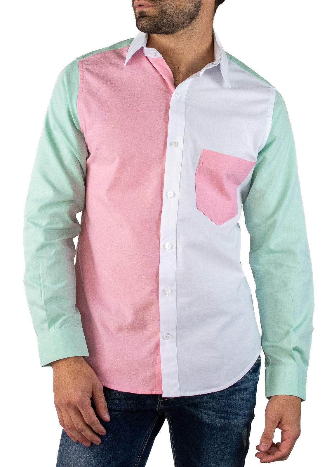 #color_pink & green color block
