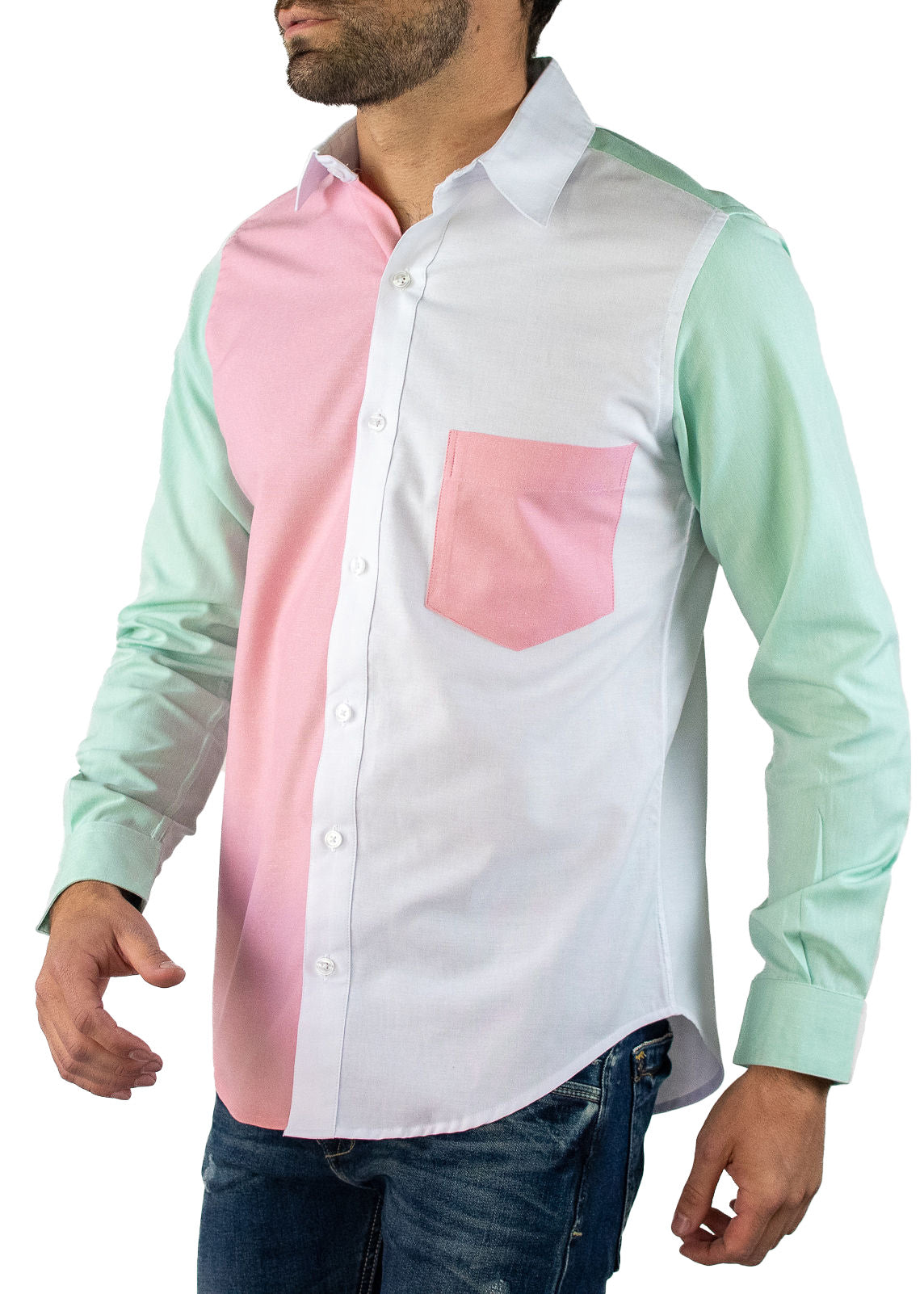 #color_pink & green color block