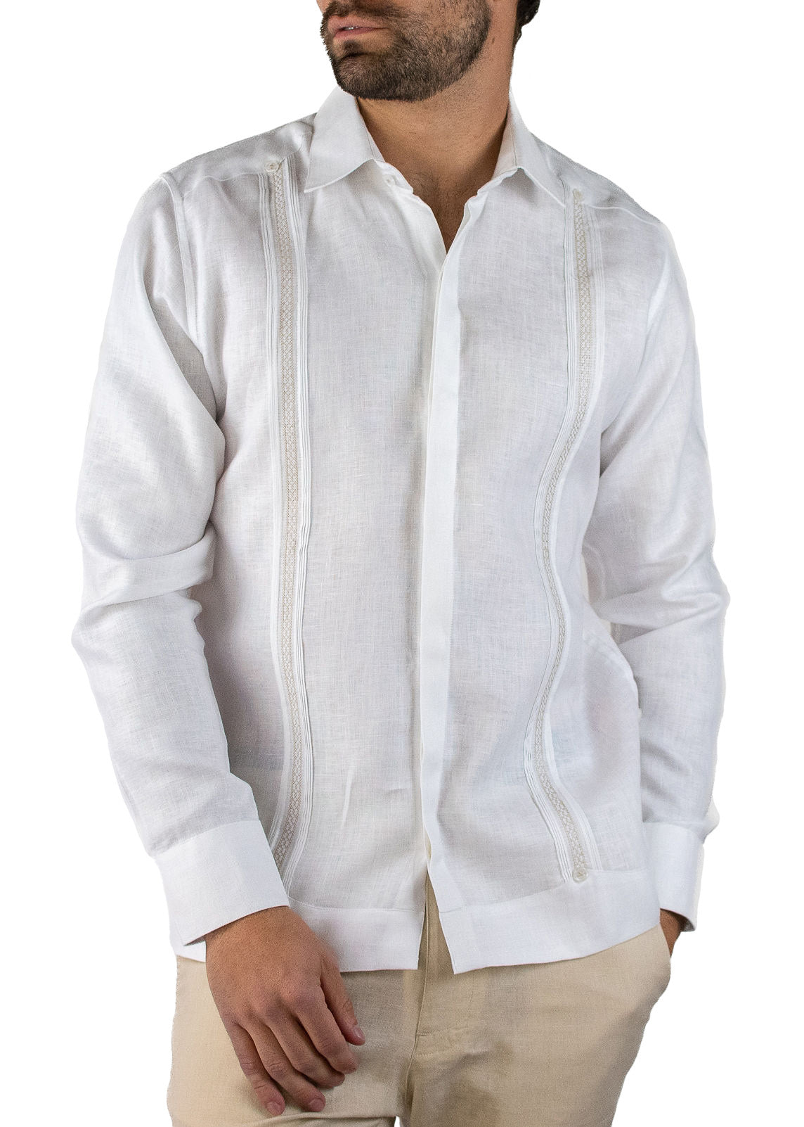 Guayabera Valencia Blanca