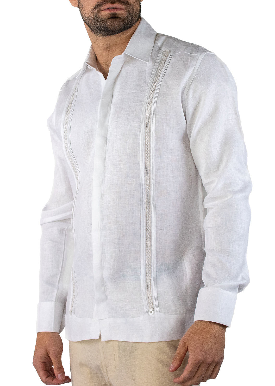 Guayabera Valencia Blanca